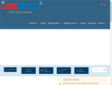Tablet Screenshot of luma-metall.com